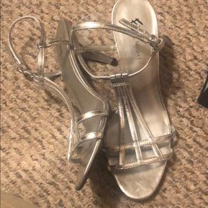 Silver Heels size 9